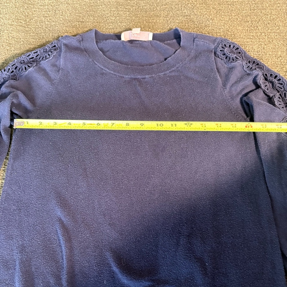 LOFT Eyelet Sweater - Picture 6 of 8